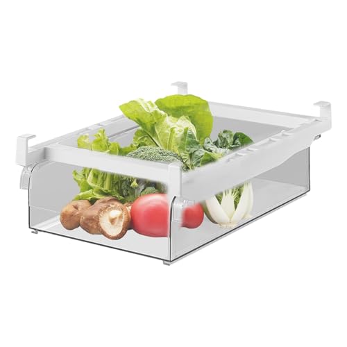Caja de almacenamiento para refrigerador, Cajón organizador para refrigerador - Caja organizadora de verduras para frigorífico - Almacenamiento y organización de la cocina Caja de