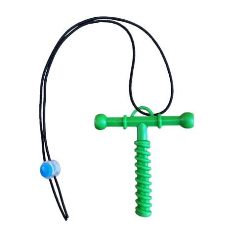 Image of B-Arm Chewy Tube for Oral Placement Therapy & Autism|Teether for Children & Adults|Non-Toxic Chewing Tube with Spiral Design for Oral Stimulation & Speech Therapy (Green)