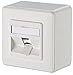 Metz Connect networkdose Aufputz Unbest?ckt 1 Port Rein white