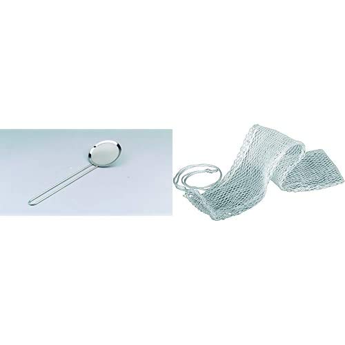 Ibili 764410 - Espumadera De Malla Inox 10 Cms. + Bolsa Para Legumbres, Nailon, 37 X 5 Cm
