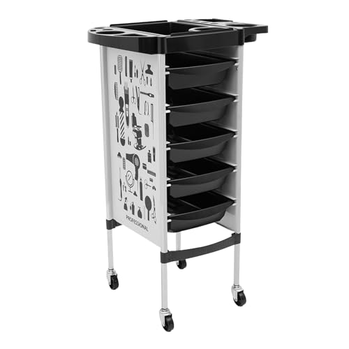 Wulimasun Friseurwagen Bedienungswagen mit 5 Schubladen