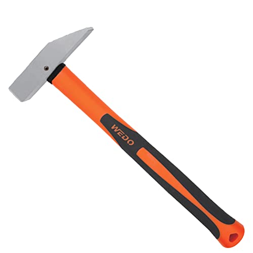 WEDO Marteau de serrurier en acier inoxydable (type japonais) avec poignée antidérapante, outil de quincaillerie, protection contre la corrosion, 250 g