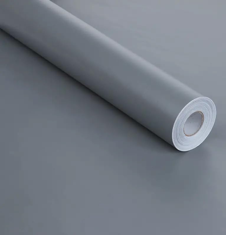 LIVECOOL Matte Gray Wallpaper Textured Peel and Stick Modern Self Adhesive Removable Wallpaper Waterproof Contact Paper for Furniture Living Room (24 X 78 Inch, Light Grey) (B0C98X6V6J) Amazon Price History, Amazon Price Tracker