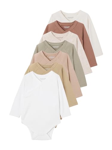 Body Marraine Bébé Lot De 5 Bodies Bébé Manches Longues VERTBAUDET - Coeur, Ouverture Naissance, 100% Coton Lot Bodies Manches Longues Naissance