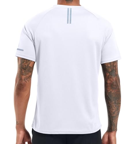 Image of Men's Quick-Dry Sportswear T-Shirts,4 /6 Pack Breathable Moisture Wicking Gym Tops for Training & Workout,Short Sleeve Tees