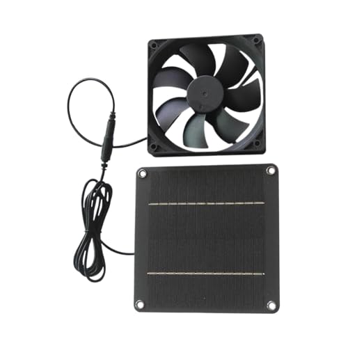 Ventilatore a Pannello Solare Impermeabile da 20 W - Ventilazione Durevole con Ventola per Soffitta sul Tetto, di Raffreddamento per Fienile Portatile, Scarico per Garage ad Energia Solare | C