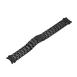 Correa de reloj de metal: tipo de hebilla de metal, fuerte y duradera, el ancho del reloj es de 20 mm / 0,8 pulgadas y la longitud de la correa se puede ajustar.