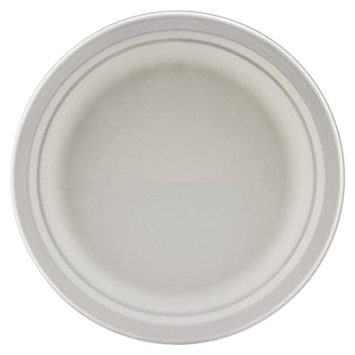 Piatti Monouso In Canna Da Zucchero - 100 Pz Con 3 Scomparti - Bianchi E Compostabili - Foto 12