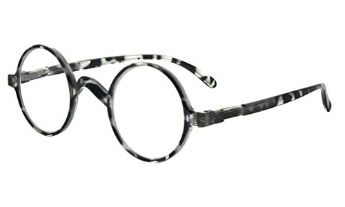 Image of Eyekepper Reading Glasses for Men, Large Round Readers Women Oval | Mens Womens Cheaters, Reader Eyeglasses, All-Day Comfort Spring Hinges, Scratch Resistant for Work /Crafts