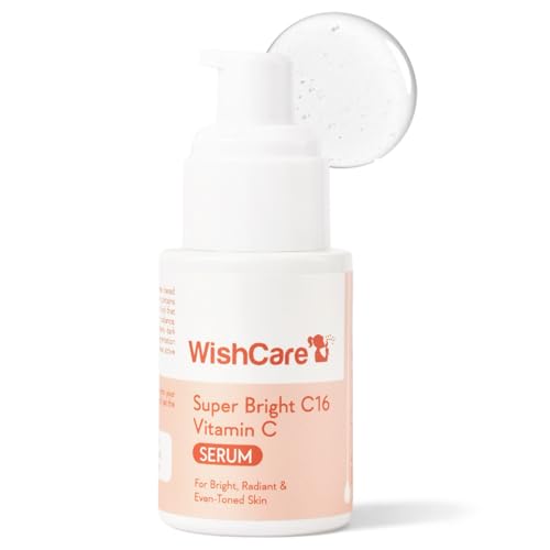 WishCare Super Bright C16 10% Vitamin C Serum For Glowing Skin | With 10% Vitamin C, Niacinamide & Kojic Acid | Face Serum For Women & Men | Reduces Pigmentation & Dark Spots | For Oily Skin, Dry & Combination Skin | 30ml
