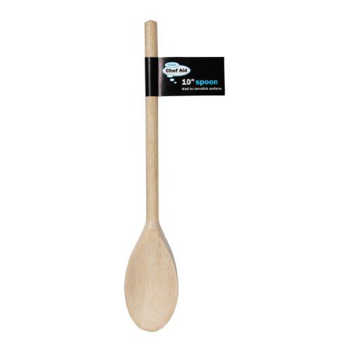 Chef Aid 14 Inch Spoon Perfect for home Baking and Cooking Crafted with a oval spoon edge for ease of use and sourced from well managed forests Non Stick Friendly Kitchen Essential