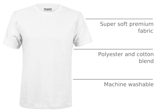 Image of Kingsted T-Shirts for Men Pack - Royally Comfortable - Super Soft Premium Fabric - Well-Crafted Classic Tee