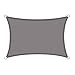 Wing Tenda a Vela Rettangolare Impermeabile Anti UV Parasole Vela Ombreggiante per Giardino terrazza Campeggio, Sabbia, Balcone & Esterni,Grigio,5x8m