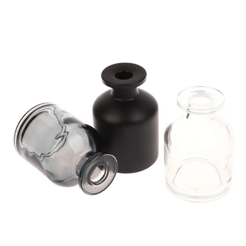 Botella difusora de vidrio vacía 100ml transparente miniatura 4