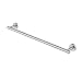 KES 24-Inch Towel Bar Bathroom Shower Organization Bath Single Towel Hanger Holder SUS 304 Stainless Steel Wall Mount Without Drilling Screw Free Brushed Finish, A2000S60-2