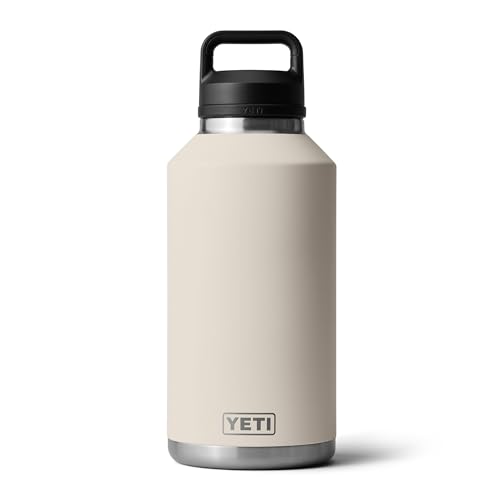 Image of YETI Rambler 64 oz Bottle, Vacuum Insulated, Leakproof, Stainless Steel with Chug Cap, Cape Taupe