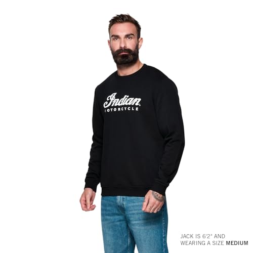 Indian Motorcycle Men's Essential Script Logo Sweatshirt, Black3