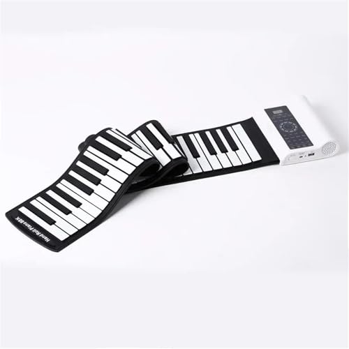 電子ピアノ 標準88キーソフトシリコンフレキシブルポータブルロールアップピアノ折りたたみピアノデジタル電子キーボード初心者向け