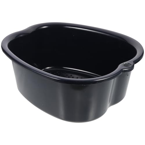 Cubo para baño de pies negro con nodos masajeadores miniatura 1