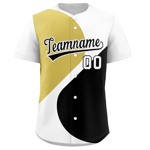Camiseta deportiva de béisbol personalizada para adulto y juvenil con botones y nombre de equipo bordado miniatura 1