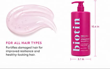 BIOTIN Pro Strengthening Shampoo, fortifies damaged strands and promotes strong healthy looking hair (All hair types) image 4