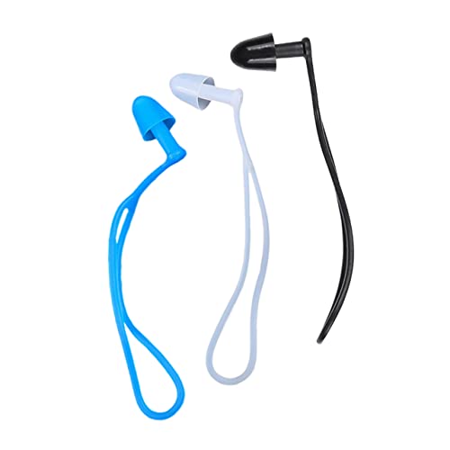 WOONEKY Ear Plug Case Included 3 Pairs Silicone Ear Plugs for Swimmers Bathing Water Sports and Swimming Protection
