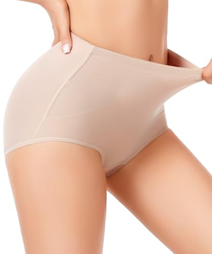 Wodelanle Tummy Control Shapewear Panties for Women Body Shaping Briefs Compression Underwear Seamless Shapewear Panty Girdle Nude
