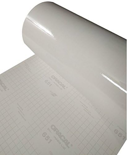 ORACAL 651 Clear Transparent Glossy Permanent Adhesive Vinyl (24" x 30ft w/Transfer Paper)