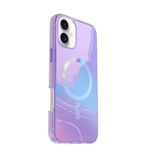 Image of OtterBox iPhone 16 Plus Symmetry Series Clear Case - Galactic Dreaming Purple - Ultra-Thin, Sleek iPhone Case, Colorful Opaque iPhone Case