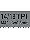 4er Pack Sägeband 1140 x 13 x 0,6 mm edelstahl 14/18zpz für Güde MBS 105 V，Bi-Metall M42 Bandsägeblatt Metallbandsägeblatt
