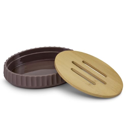 Image of Freelance Portofino ABS Soap Dish Holder for Bathroom, New Brown - Wash Basin Soap Box Sabun Dani /Sabundani - Soap Bar Holder Box - Soap Tray /Stand /Case /Cases for Kitchen Sink, Bathroom, Washroom