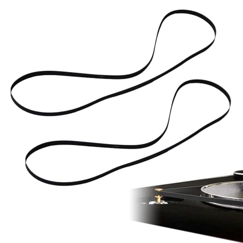 2 Stück Antriebsriemen für Plattenspieler, 200 mm Gürtel für Phonographen, Ersatzriemen für Phonographen, Belt Antriebsriemen, Plattenspieler Ersatzgürtel