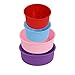 Rubywoo&chili 4PCS Moldes de Silicona para Tartas, Antiadherentes Molde Redondo de Silicona para Pastel Reposteria de Cumpleaos/Bodas/Aniversarios (4/6 Pulgadas)