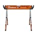 Bora Portamate Speedhorse XT Sawhorse Pair- Two pack, 30-36 inch height adjustable Legs, Metal Top for 2x4, Heavy Duty Pro Bench Saw Horse for Contractors, Carpenters - PM-4550T,Orange