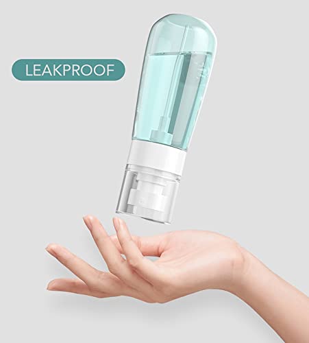 wolpin Transparent Spray Bottles for Toiletries Empty Refillable Reusable Cosmetic, Toner Fine Mist Perfume Travel Spray Bottle 100 ml (Set of 2 Pcs) - Image 5