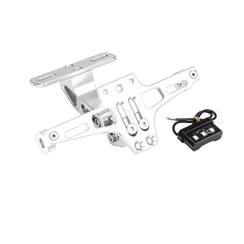 Éliminateur de garde-boue Ducati 749 849 1198 support de plaque d'immatriculation argent