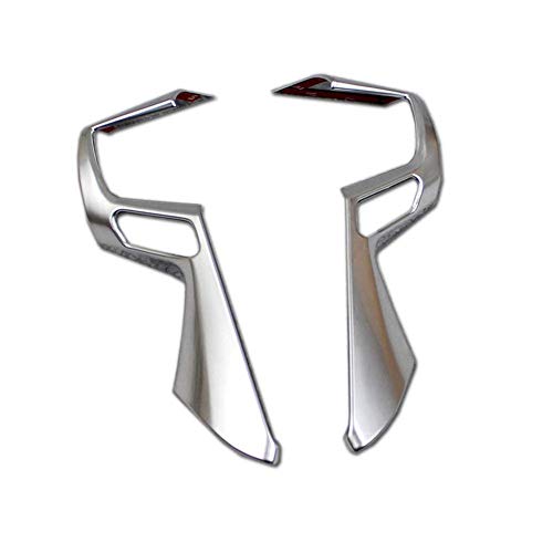 Takela トヨタ アルファード ヴェルファイア 30系 専用 ステアリングガーニッシュ ステンシルバー インテリアパネル