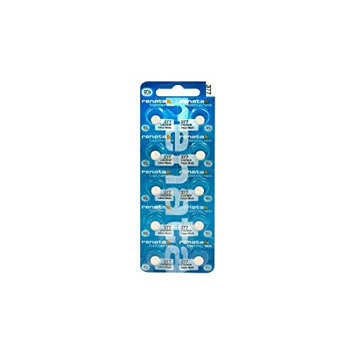 Pile SR626SW Renata 377 1.55V alcaline G4 haute performance longue durée