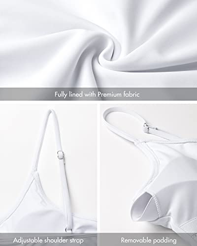Image of Narecte Sexy One Piece Bathing Suit for Women Tummy Control High Cut One Piece Swimsuit Womens