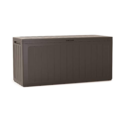 Baul de Jardin 280 litros Prosperplast Boardebox de plastico en Color Ocre Oscuro 116 x 43,3 x 55 cm