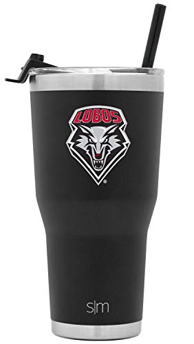 Simple-Modern-Officially-Licensed-Collegiate-New-Mexico-Lobos-Tumbler-with-Straw-and-Flip-Lid-Insulated-Stainless-Steel-30oz-Thermos-Cruiser-Collection-University-of-New-Mexico