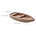 Angoily Wooden Boat Canoe Model, 2pcs Unfinished Wood Boat, Boat-Serving Tray, Nautical Decorations Craft Toy Kids Home Office Decoration DIY Project Painting Art Nautical Decor Desk Shelf Art Piece