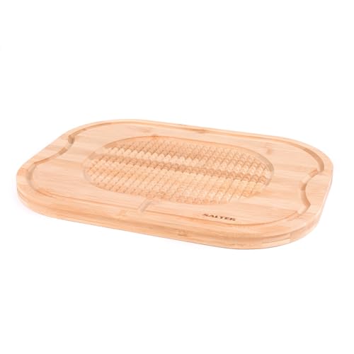 Salter Bamboo Carving Board 40 X 30 Cm Textured Meat Rest