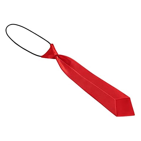 HDE Boy's Pretied Necktie with Elastic Neck Strap Cover