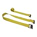 Tie 4 Safe 2 Inch x 12 Foot Yellow Cam Buckle Logistic Straps with E Fittings - Pack of 4