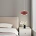 DoungRos Pink Pendant Light Mid Century Pendant Lamp Nordic Pendant Lighting Fixture Hanging Ceiling Light 3-Layer Shade Design for Kitchen Island Dining Table Bedroom