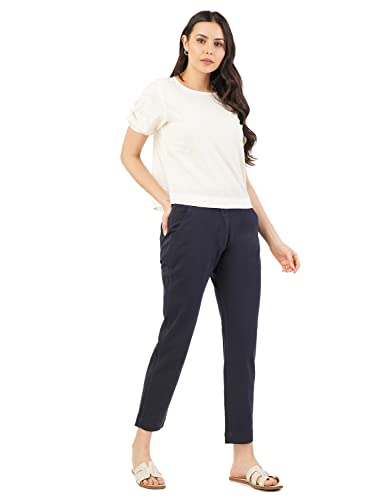 Image of FYLTR Womens Regular Stretch Cotton, Comfortable, Soft Khaki Trousers