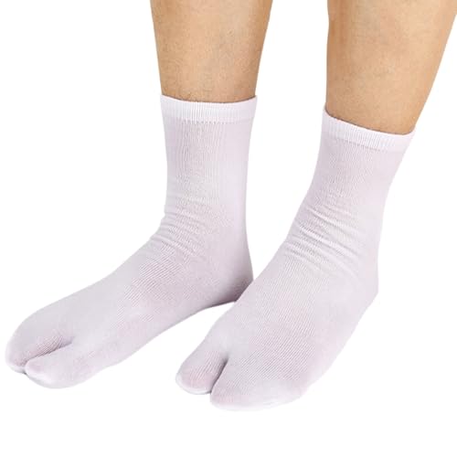 Generisch Calcetines japoneses Tabi, unisex, con puntera dividida, mezcla de calcetines hasta la pantorrilla para el hogar, cómodos, antideslizantes, para interiores y exteriores, para toda la