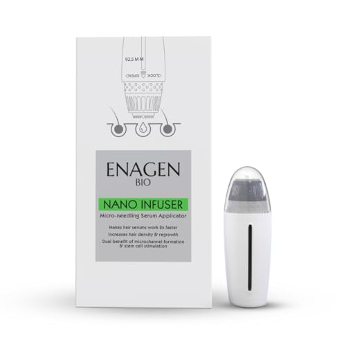 Image of NanoInfuser Microneedling Serum Applicator with Adjustable Titanium Needles 0.5mm to 1.5mm for Scalp Beard and Eyebrow Care Hair Growth Serum Absorption Tool