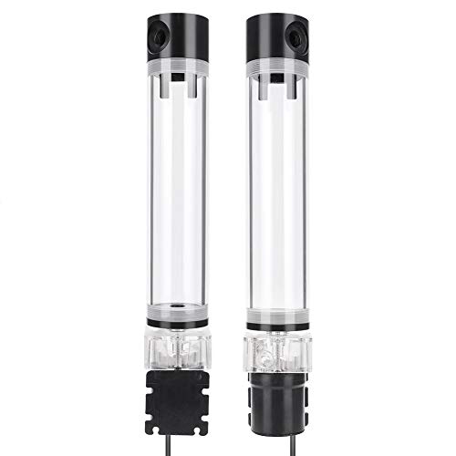 DIY 12V 800L/H CPU Cooling Cylinder Pump System Sets, G1 / 4" 12V 19W Computer Leakproof Insulating Water Cooling Kits for Computer PC Water Cooling System
